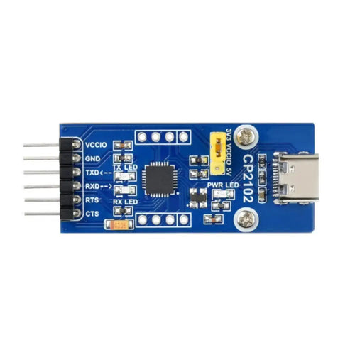 CP2102 USB UART Board (Type C), USB To UART (TTL) Communication Module