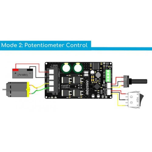 Cytron 25A 7-58V Single Brushed DC Motor Driver