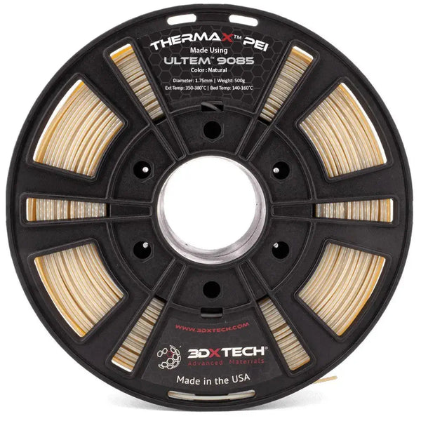 3DXTech ThermaX PEI 9085 Filament - 1.75mm Natural Filament for High Performance 3D Printing