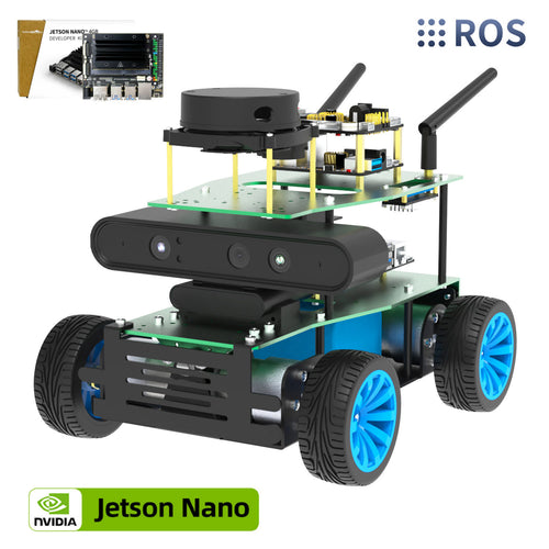 Yahboom ROSMASTER X1 AI Robot Jetson Nano Python Programmable Visual Recognition Mapping Navigation Radar Tracking(Basic Ver with NANO SUB Board)