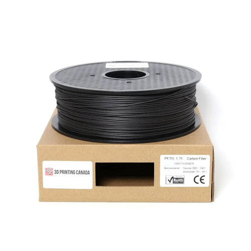 3D Printing Canada Carbon Fiber - Standard PETG Filament - 1.75mm, 1kg