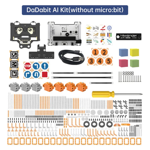 DaDa:bit AI Programmable Building Block Kit Powered by micro:bit with WonderCam AI Vision Module Supports Sensor Expansion