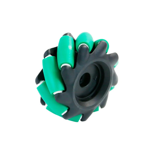 Yahboom Mecanum Wheel Kit for DIY Robot Car - 65mm Hexagonal Coupling, Black-Green (4x) EN Manual