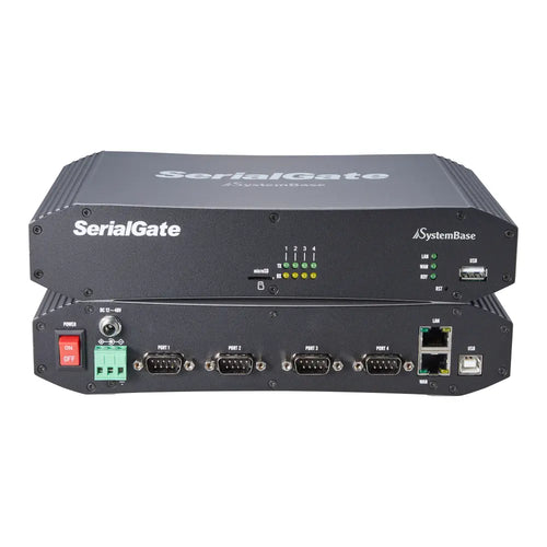 Systembase SG 2041DIL/All 4-port RS232/422/485 to Ethernet Serial Device Server w/ DB9 Connector