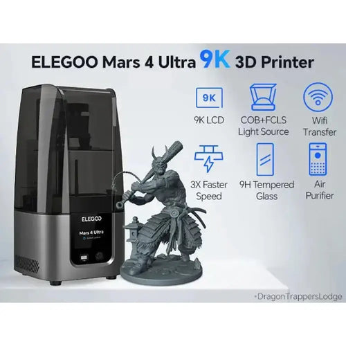 ELEGOO Mars 4 Ultra 9K Resin 3D Printer