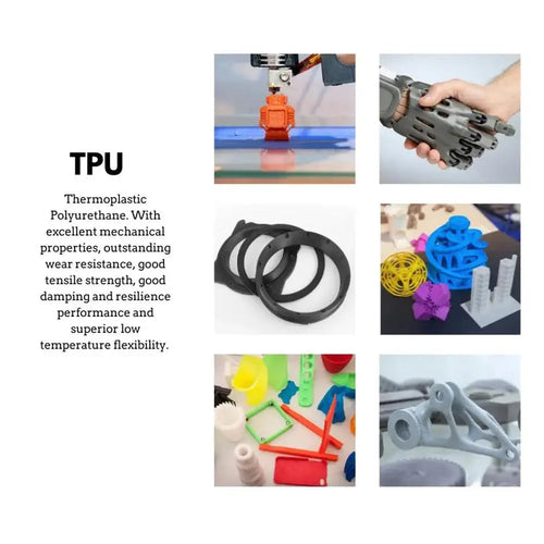 Black Standard TPU Filament 1.75mm 1kg