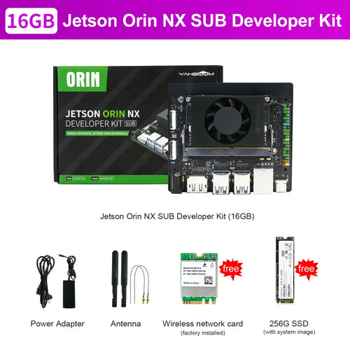 Jetson Orin NX SUB Developer Kit with 16GB RAM Based On NVIDIA Core Module For ROS AI Deep Learning(16GB-Developer Kit)