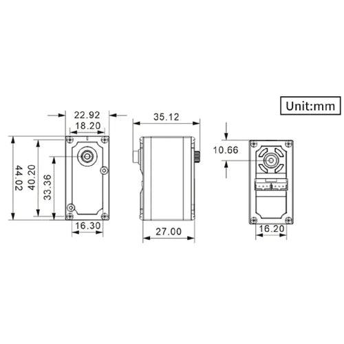 Hiwonder LX-15D Intelligent Serial Bus Servo with RGB Indicator for Displaying Robot Status