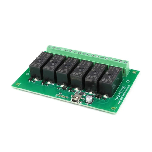 Devantech 6 x 16A USB Relay Board USB-RLY06