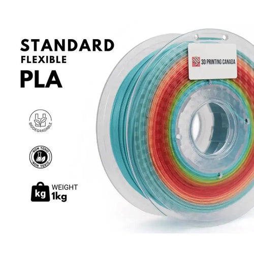 White Standard Flexible PLA Filament 1.75mm 1kg