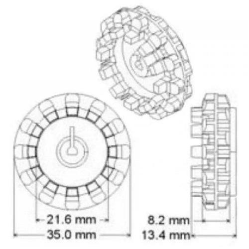 DFRobot Wheel 42x19 mm (Pair)