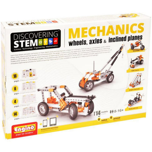 Engino Discovering STEM Mechanics: Wheels, Axles & Inclined Planes