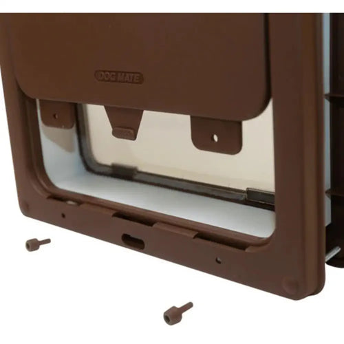 Dog Mate Large Dog Door with Liner (Brown)