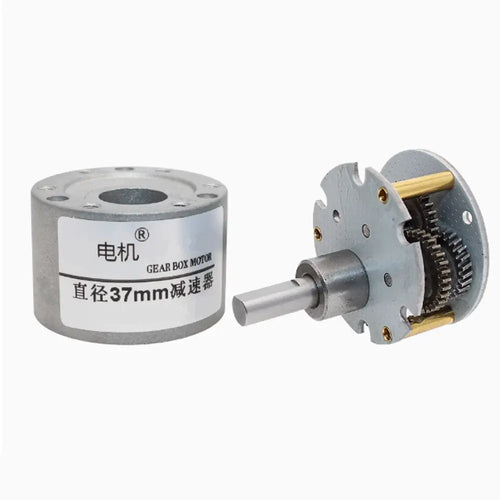 37D spur gearbox, gear ratio 18.8