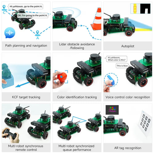 Yahboom Rosmaster R2 ROS2 Robot Ackermann Structure (Standard Version without Raspberry Pi 5 Board)