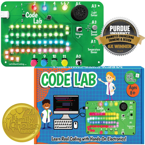 Code Lab All Inclusive Coding Kit for Kids 8 Premium STEM Learning Toy for Boys Girls RobotShop