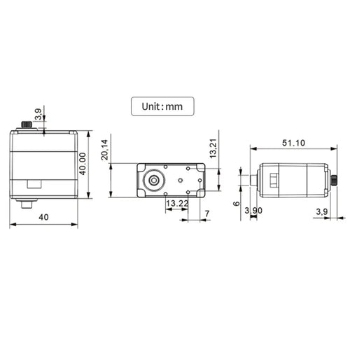 Hiwonder LX 224 Serial Bus Servo w/ Three Connectors &amp; 20KG Large Torque