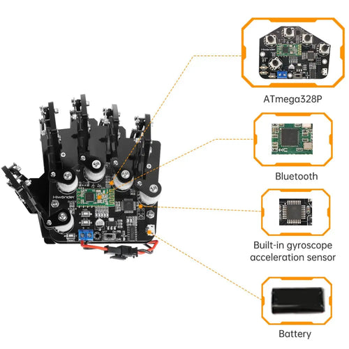 Hiwonder Wireless Glove Open Source Somatosensory Mechanical Glove for Robot Control