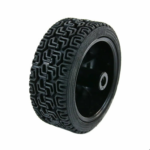 Yahboom 65mm Rubber Wheel Tire Compatible with TT Motor for Smart Car--Black(Better friction)