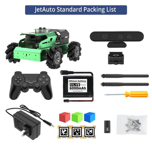 Hiwonder JetAuto ROS Robot Car Powered by Jetson Nano with Lidar Depth Camera, Support SLAM Mapping and Navigation (Standard Kit/SLAMTEC A1 Lidar)