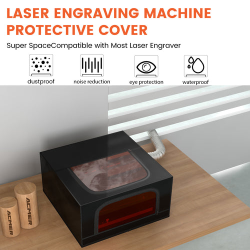 ACMER R10 Foldable Laser Engraver Enclosure with Air Outlet, Fireproof, Dustproof