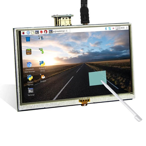 Elecrow RR050 5-Inch 800x480 Resistive Touch TFT Display for RPi B+/2B/3B/4B