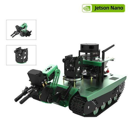 Yahboom Transbot ROS AI Robot for Jetson NANO 4GB with High Definition Camera and 3-DOF Robotic Arm(Jetson Nano Board NOT Include)