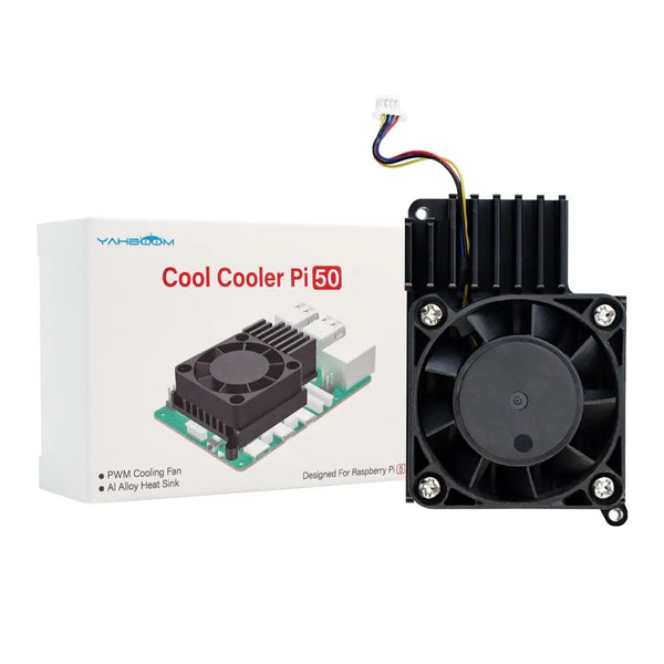 Yahboom self-design Active Cooler for Raspberry Pi 5(Better heat dissipation than official radiators)