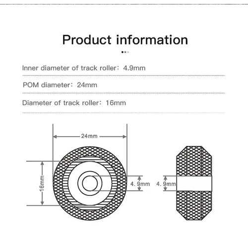 Creality Official V-Slot POM Wheel