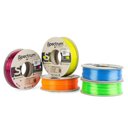 PLA Crystal Multi Pack - 1.75mm Spectrum PLA Crystal Filament - 5x 0.25 kg