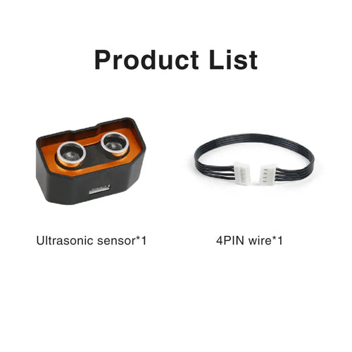 Hiwonder Ultrasonic Module Detection Distance Sensor Compatible w/ Arduino &amp; Micro:bit Programming