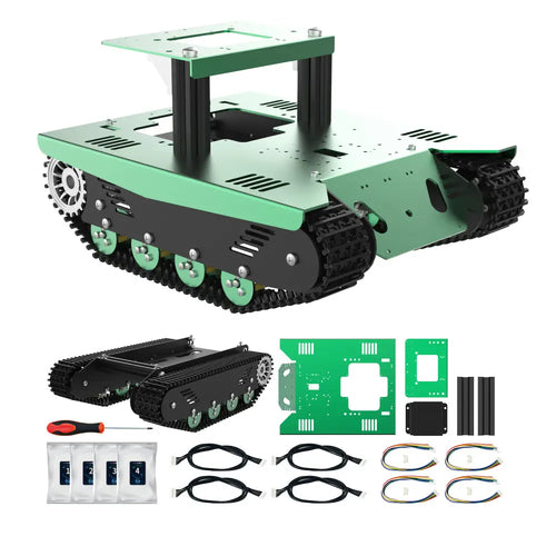 Yahboom Aluminum Alloy ROS Robot Car Chassis--Crawler Chassis