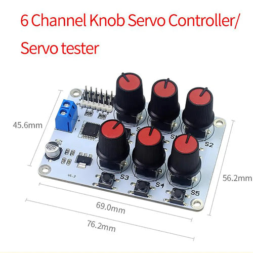 Hiwonder 6 Channel Digital Servo Tester w/ Overcurrent Protection