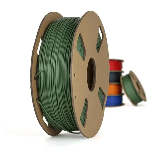 Dark Green Matte PLA+ Filament - 1.75mm, 1 kg