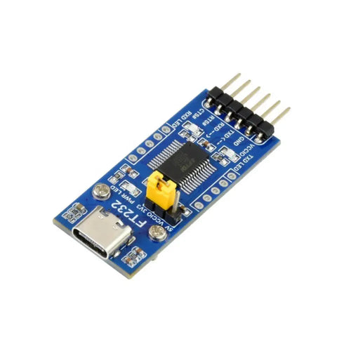 Waveshare FT232 USB UART Board (Type C), USB-UART (TTL) Communication Module