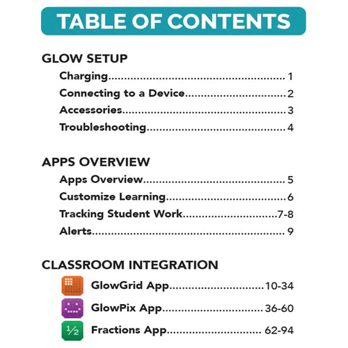 Glow Teacher Guide