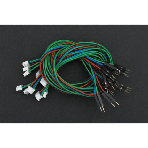 Gravity 4-Pin PH2.0 to DuPont Male Connector I2C/ UART Cable Pack (30cm)