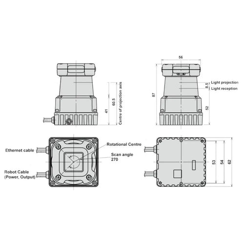 Hokuyo UTM-30LX-EW Scanning Laser Rangefinder