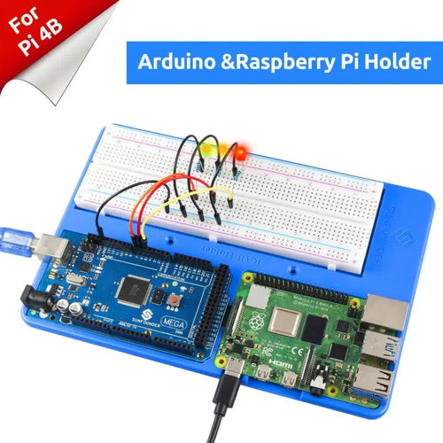 Holder Breadboard Kit w/ 830 points for Raspberry Pi & Arduino Uno R3, Mega 2560