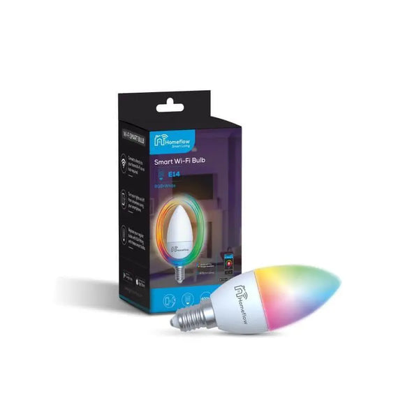 Homeflow WiFi Smart Light Bulb E14 5W RGB + Cold White