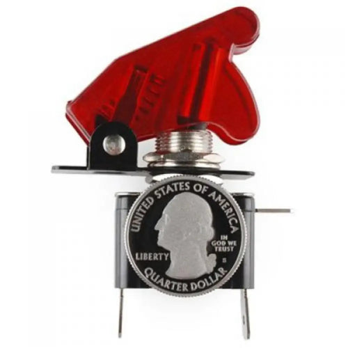 Illuminated Toggle Switch On / Off  (Red)