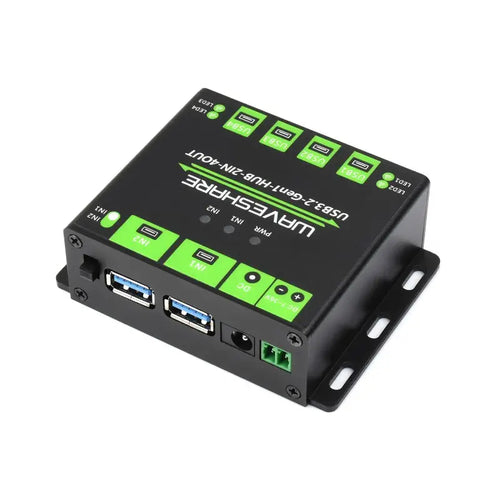 Industrial Grade USB HUB, Extending 4x USB 3.2 Ports, Switchable Dual Hosts