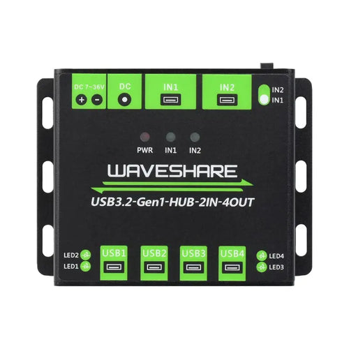 Industrial Grade USB HUB, Extending 4x USB 3.2 Ports, Switchable Dual Hosts