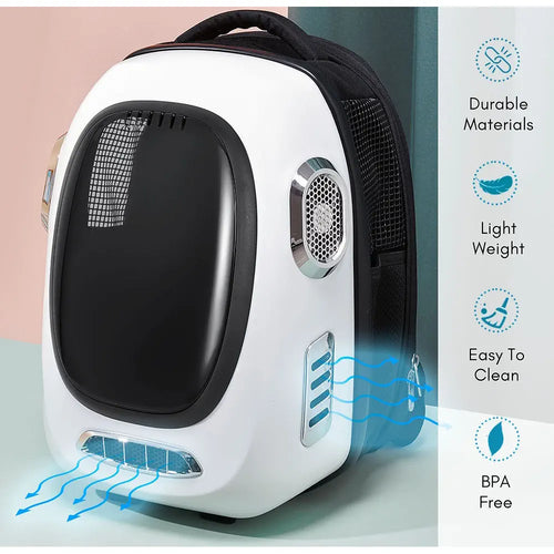 Instachew Trekpod Smart Pet Carrier - White (App-Enabled)