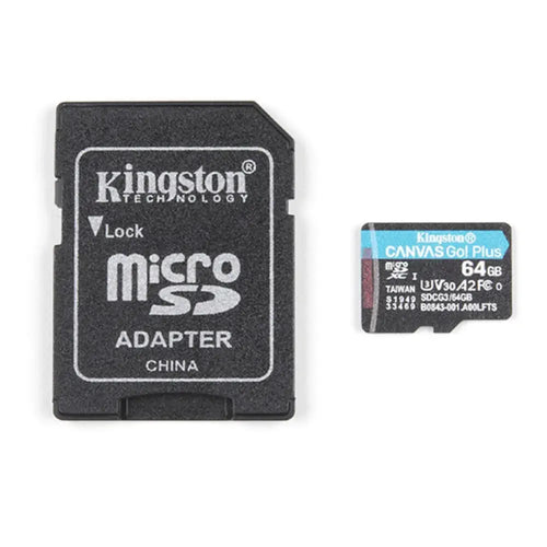 Kingston 64GB SD/MicroSD Memory Card w/ Adapter