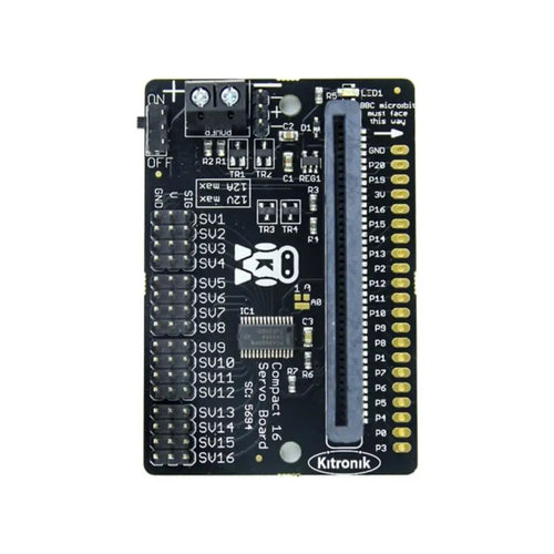 Kitronik Compact 16 Servo Driver Board for the BBC micro:bit