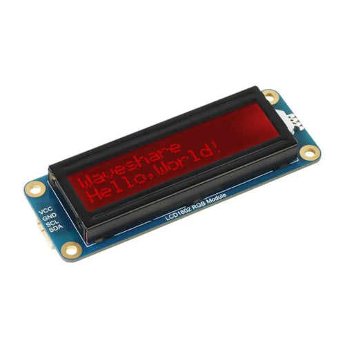 Waveshare LCD1602 RGB Module, 16x2 Characters, RGB Backlight, 3.3V/5V, I2C Bus