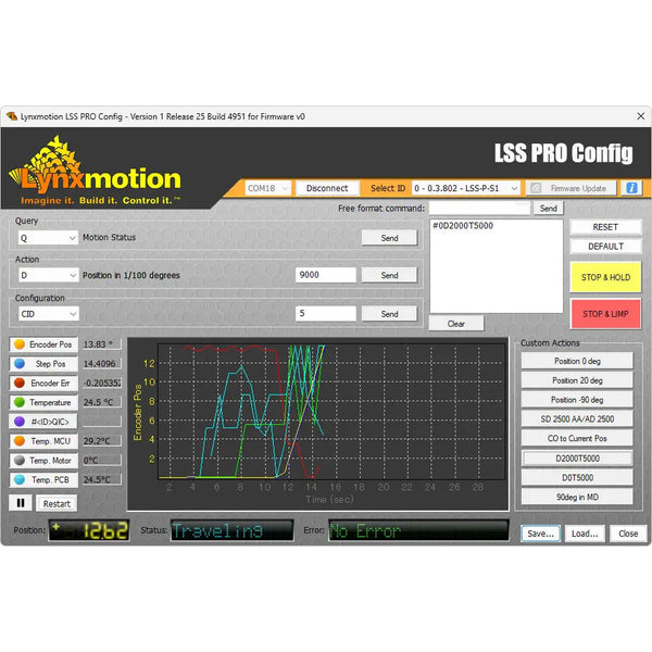 Lynxmotion LSS PRO Configuration Software or LSS-PRO-Config (Download)