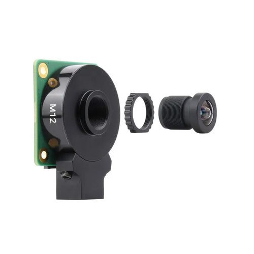 Waveshare M12 High Resolution Lens, 16MP, 105° FOV, 3.56mm, for RPi HQ Camera