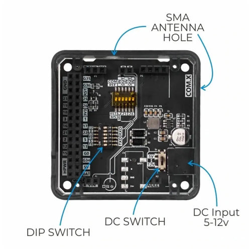 M5Stack COM.LoRaWAN Module w/ Antenna 915 MHz (ASR6501)